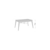 Table hôtellerie Nordique extensible 140x90