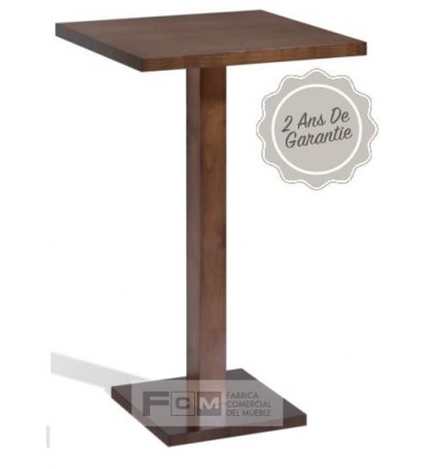 Table hôtellerie merlot haute 70x70