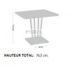 Table hôtellerie Bambou 70x70