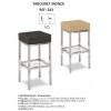 Tabouret hôtellerie Monza