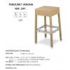 Tabouret hôtellerie Verona