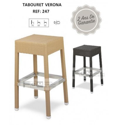 Tabouret hôtellerie Verona