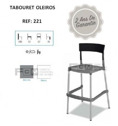 Tabouret hôtellerie Oleiros