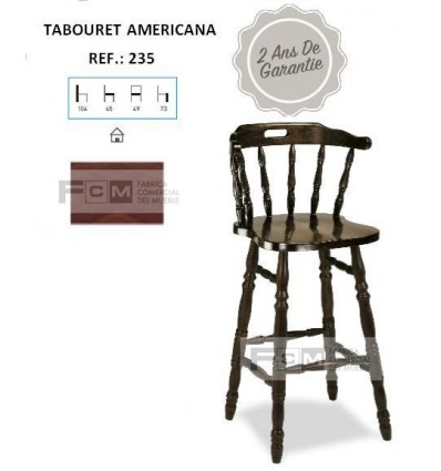 Tabouret hôtellerie Americana