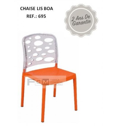 Chaise hôtellerie Lis Boa