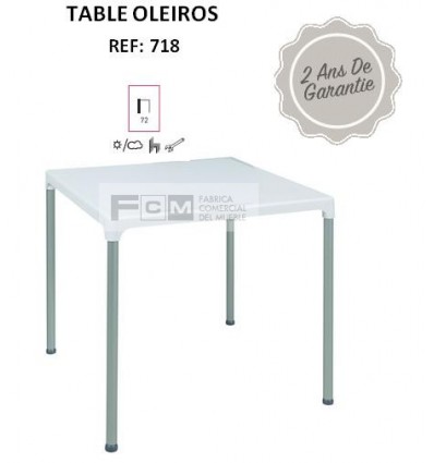 Table OLEIROS 70x70