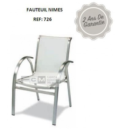 Chaise avec accoudoire NIMES